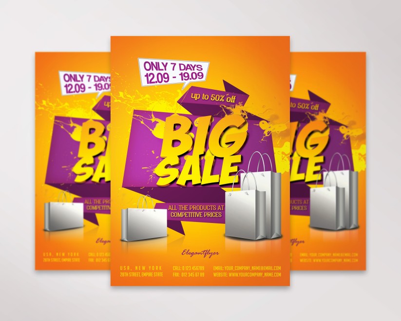 Big Sale Offer – PSD Flyer Template Big Sale Offer – PSD Flyer Template