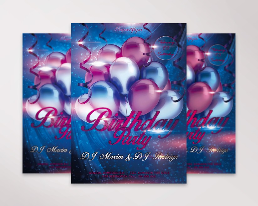 BIRTHDAY PARTY PSD TEMPLATE 013 BIRTHDAY PARTY PSD TEMPLATE 013