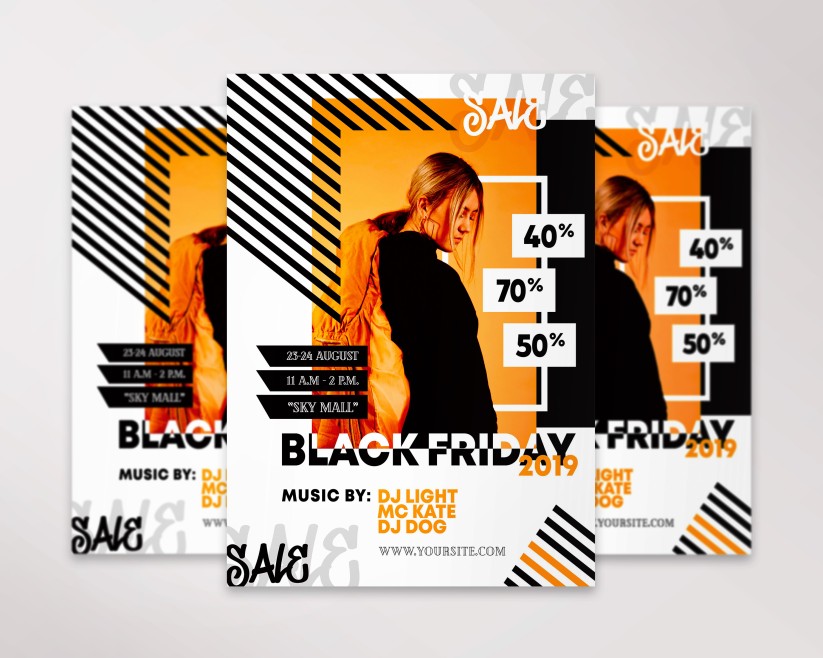 Black Friday – Premium PSD Flyer Template 042 Black Friday – Premium PSD Flyer Template 042