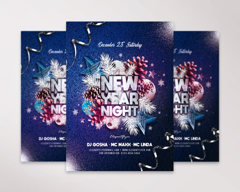 33 New Year Night – Premium PSD Flyer Template 33 New Year Night – Premium PSD Flyer Template