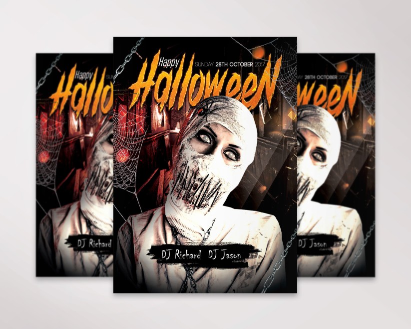Happy Halloween Horror - Premium Flyer PSD Template Happy Halloween Horror - Premium Flyer PSD Template
