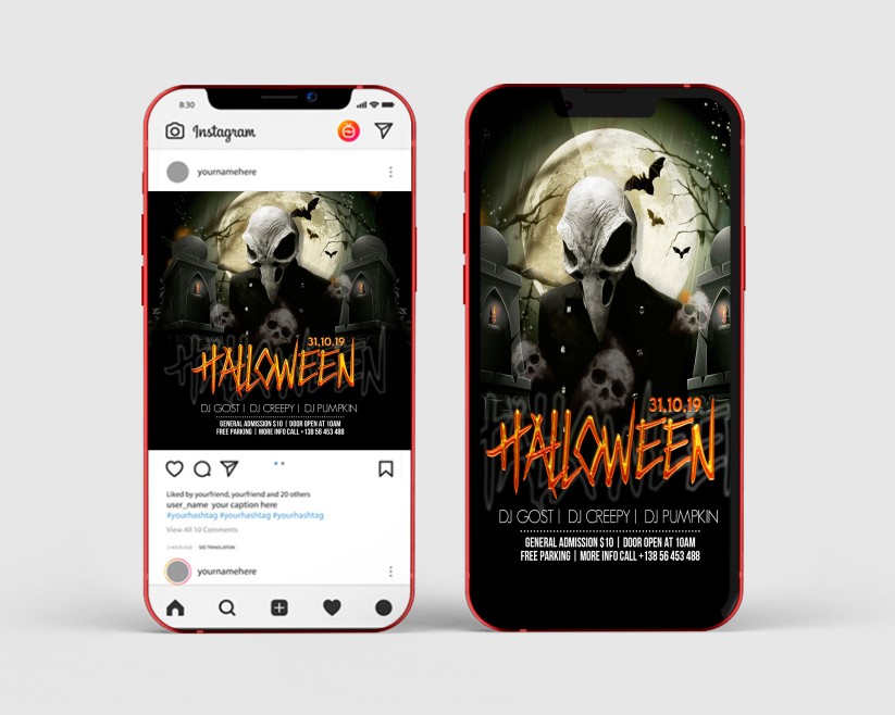 Halloween – Free Instagram Stories Template in PSD + Post Templates 9 Halloween – Free Instagram Stories Template in PSD + Post Templates 9