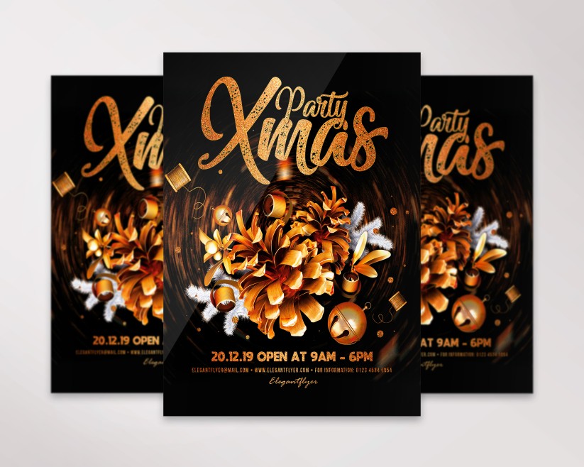 Xmas Party – Premium PSD Flyer Template 031 Xmas Party – Premium PSD Flyer Template 031