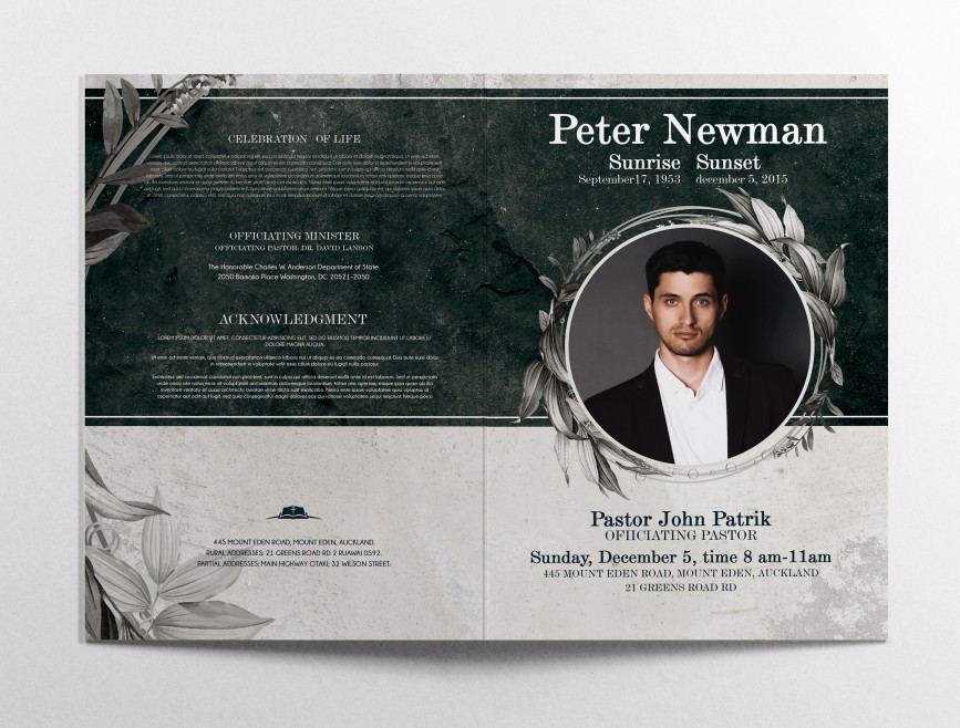 FUNERAL PROGRAM – PSD BI-FOLD BROCHURE TEMPLATE 017 FUNERAL PROGRAM – PSD BI-FOLD BROCHURE TEMPLATE 017