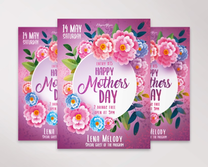 20 Free Mothers Day Flyer Psd Templates Premium By Elegantflyer