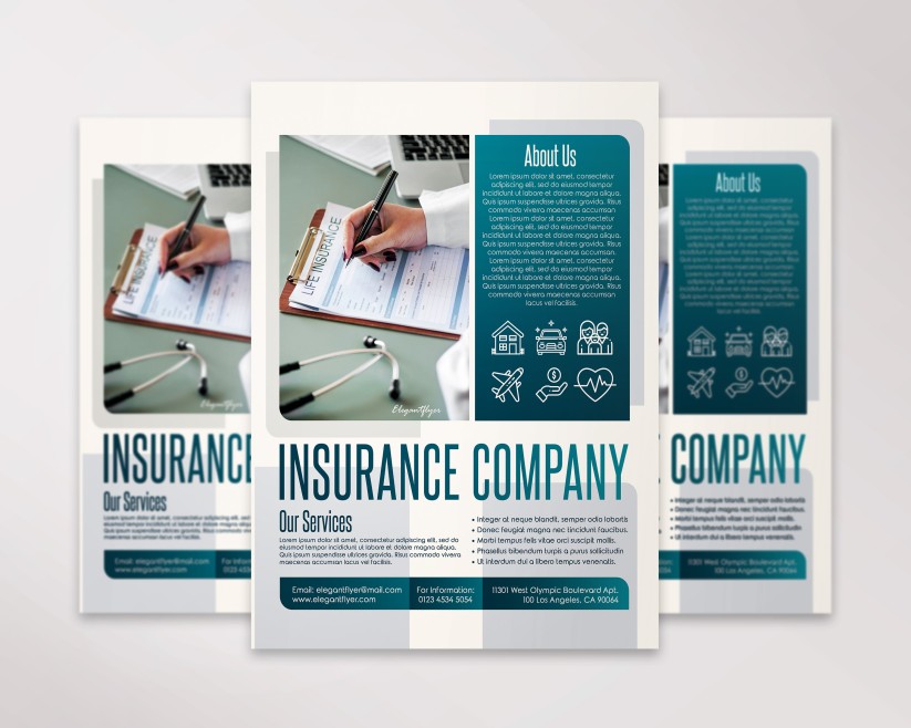 INSURANCE COMPANY - FREE PSD FLYER TEMPLATE 2 INSURANCE COMPANY - FREE PSD FLYER TEMPLATE 2