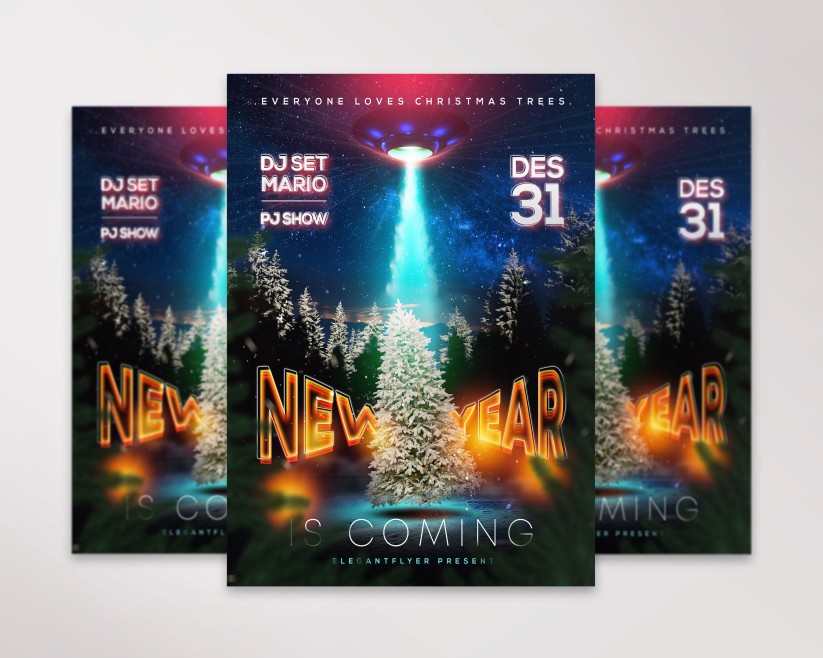 39 New Year is Coming – Premium PSD Flyer Template 39 New Year is Coming – Premium PSD Flyer Template