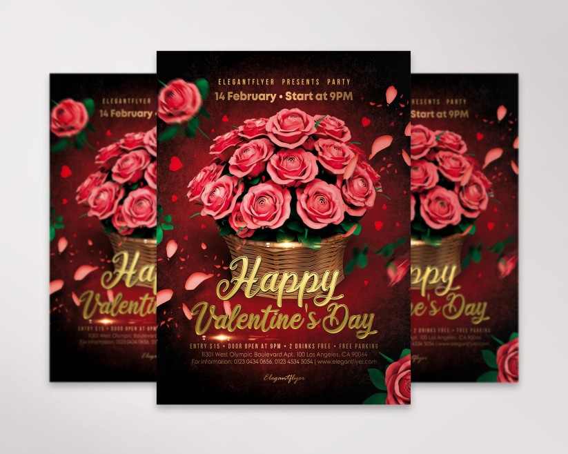 Valentine's Day – Premium PSD Flyer Template 029 Valentine's Day – Premium PSD Flyer Template 029