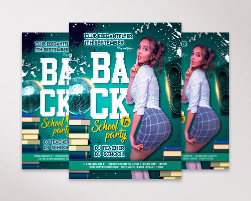 Back to School – Premium PSD Flyer Template 14 Back to School – Premium PSD Flyer Template 14