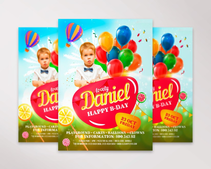 FREE KIDS BIRTHDAY INVITATION TEMPLATE IN PSD 1 FREE KIDS BIRTHDAY INVITATION TEMPLATE IN PSD 1