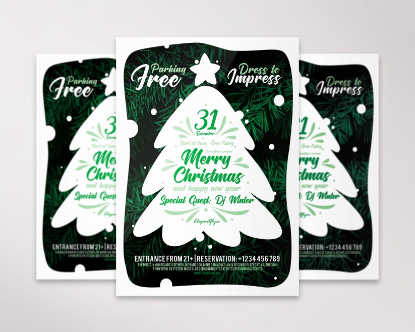 Free Merry Christmas Flyer Template 013 Free Merry Christmas Flyer Template 013