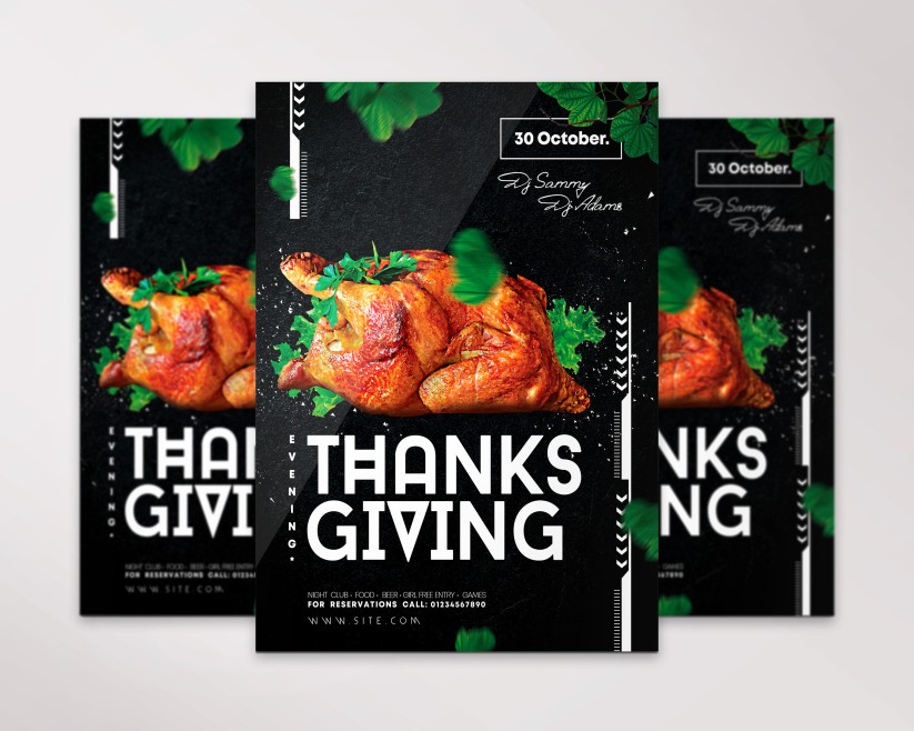 12 Thanksgiving – Premium PSD Flyer Template 12 Thanksgiving – Premium PSD Flyer Template