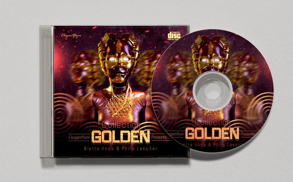 Golden Collection – Free CD Cover PSD Template Golden Collection – Free CD Cover PSD Template