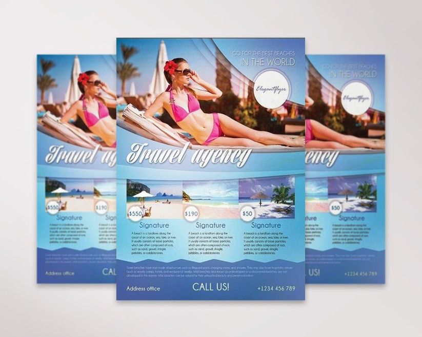 Travel Design V03 – Free Flyer PSD Template Travel Design V03 – Free Flyer PSD Template