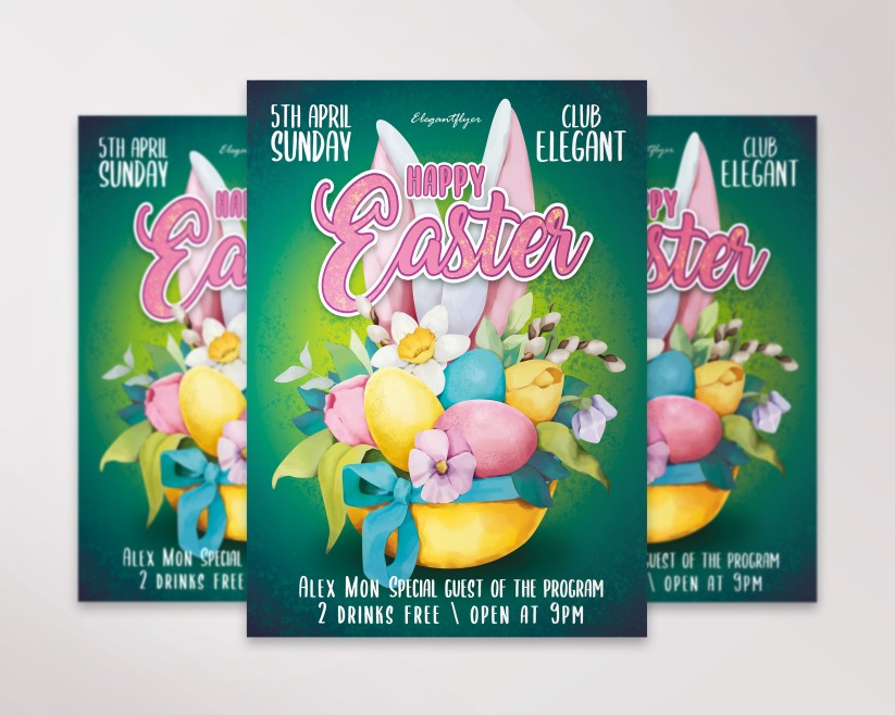 cute-green-easter-flyer-template cute-green-easter-flyer-template