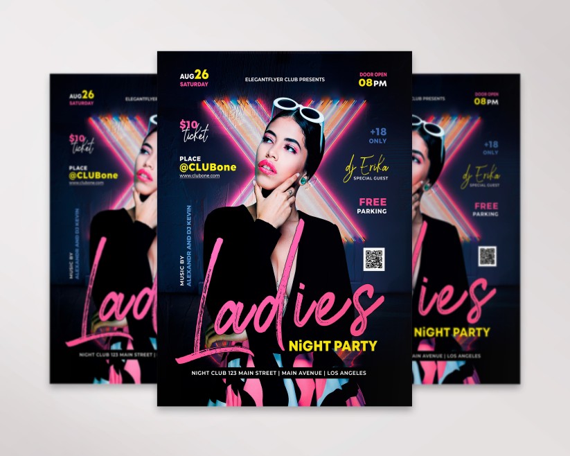 Ladies Night – Free Flyer PSD Template 1 Ladies Night – Free Flyer PSD Template 1