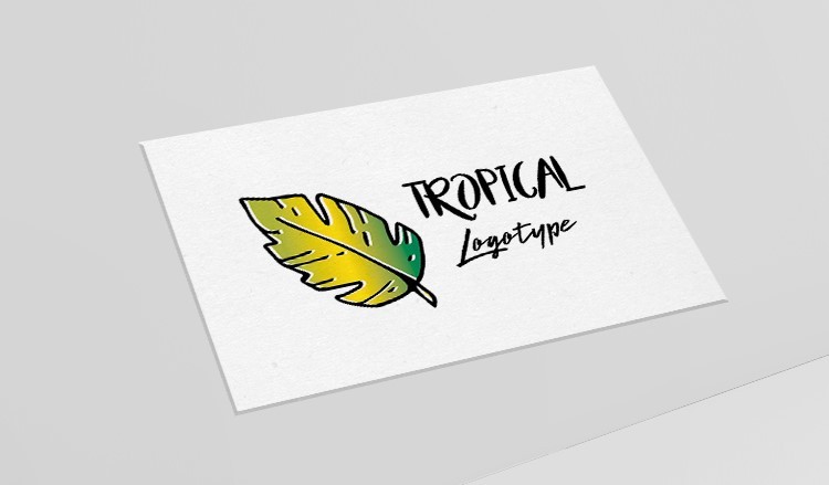 Tropical Free Logo Template Tropical Free Logo Template