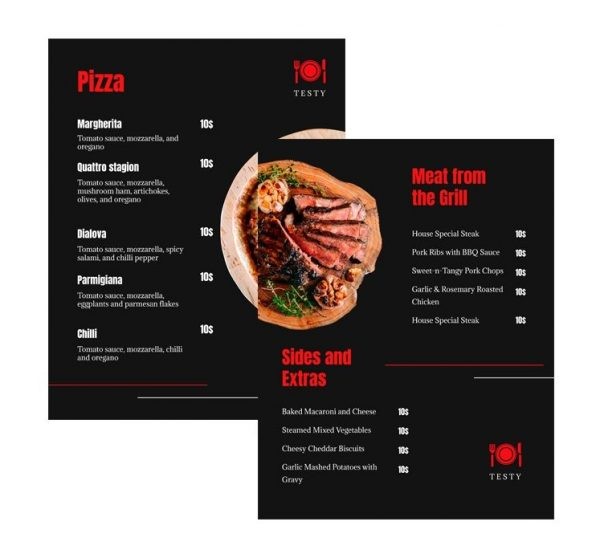 Good Food Menu - free Google Docs Template Good Food Menu - free Google Docs Template