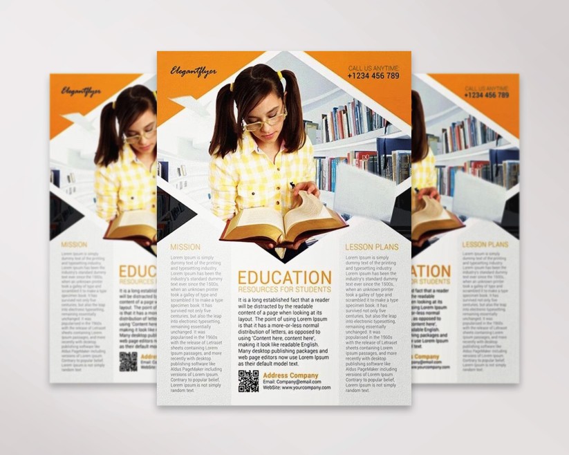 Education – Flyer PSD Template 8 Education – Flyer PSD Template 8