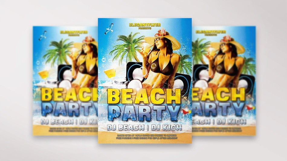 Beach Party Design V02 Free Flyer 12 Beach Party Design V02 Free Flyer 12