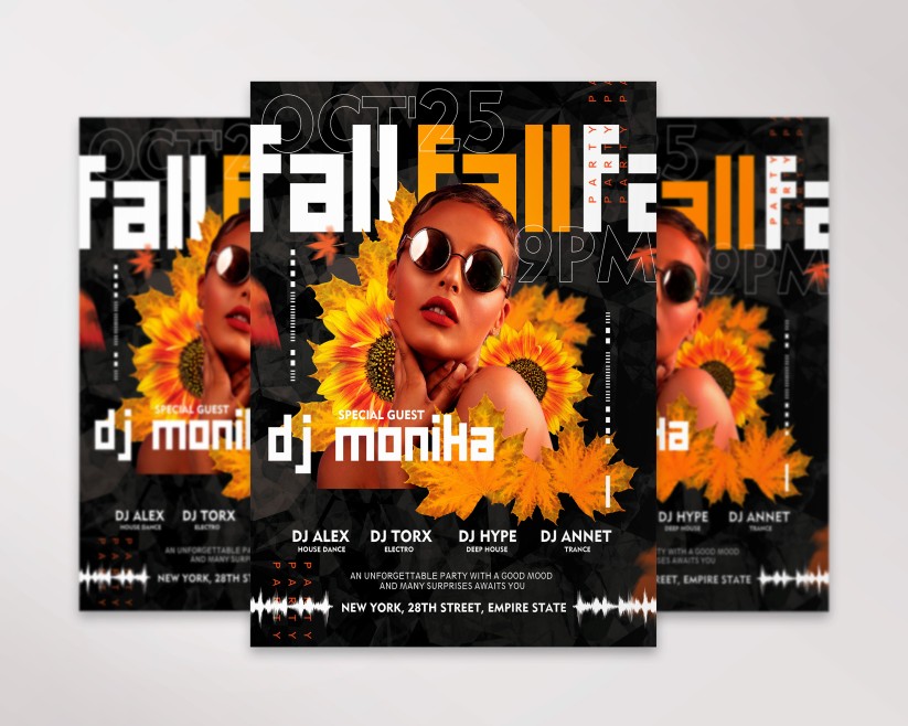 Fall Party flyer Fall Party flyer
