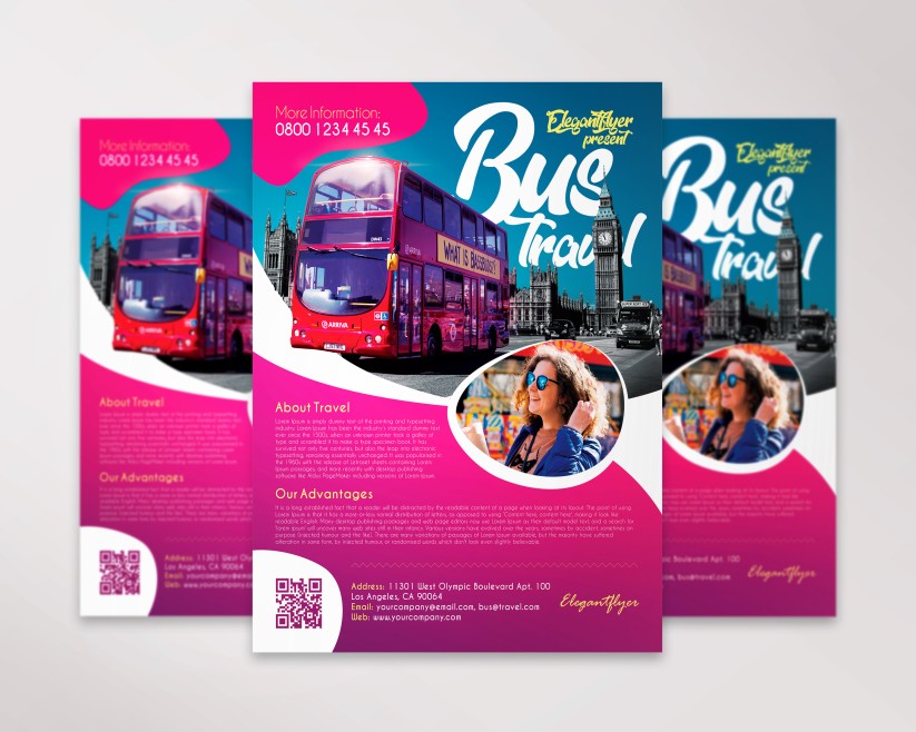 Free Bus Travel Flyer Template Free Bus Travel Flyer Template