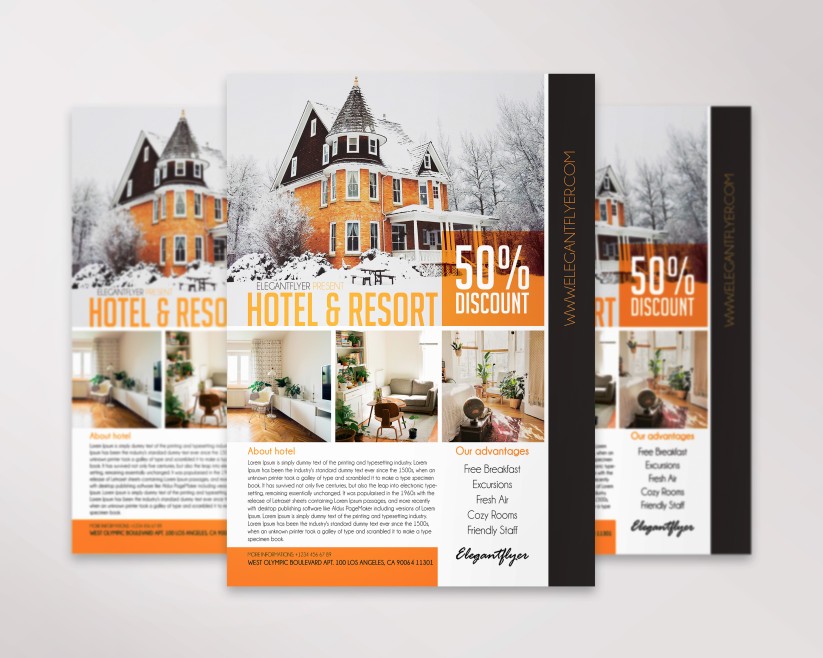 Hotel & Resort – Free Flyer PSD Template Hotel & Resort – Free Flyer PSD Template