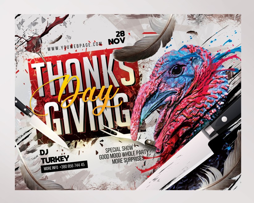 19 Thanksgiving Day – Premium PSD Flyer Template 19 Thanksgiving Day – Premium PSD Flyer Template