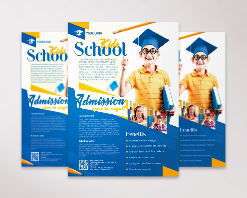 Kids School – Flyer PSD Template 7 Kids School – Flyer PSD Template 7