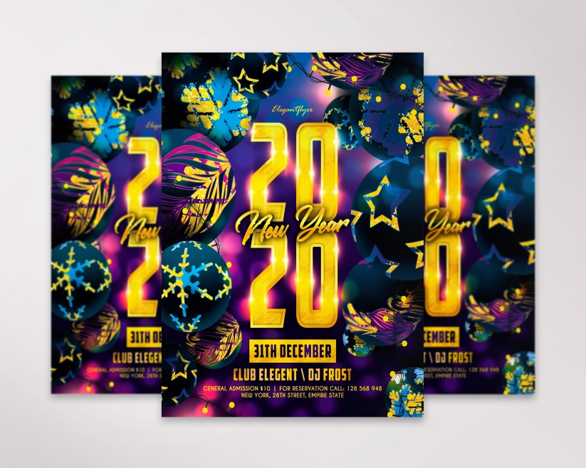 40 New Year 2020 – Premium PSD Flyer Template 40 New Year 2020 – Premium PSD Flyer Template
