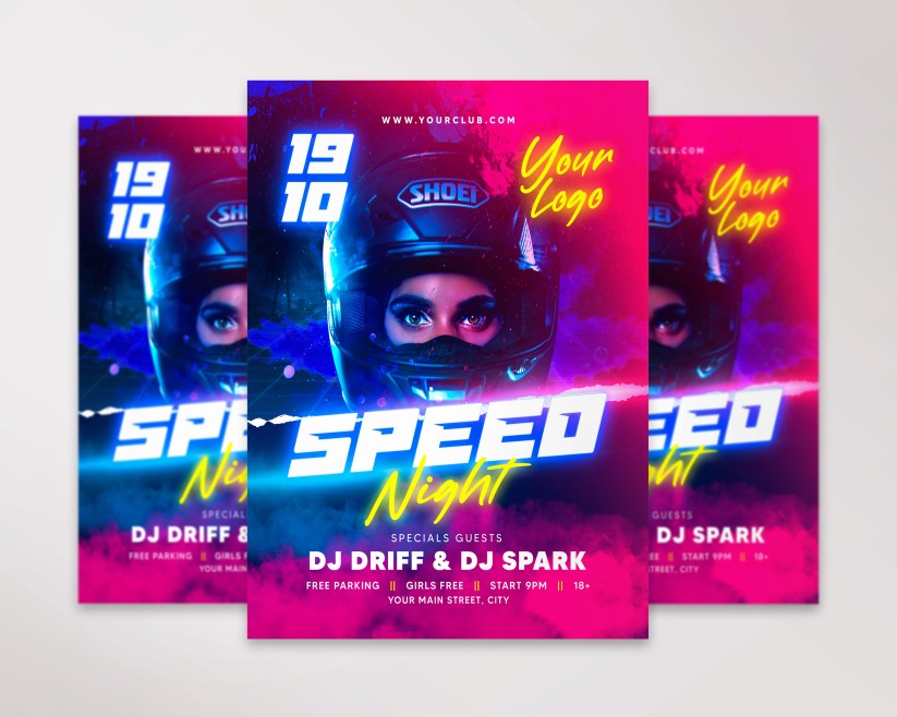 27 SPEED NIGHT - PREMIUM PSD FLYER TEMPLATE 27 SPEED NIGHT - PREMIUM PSD FLYER TEMPLATE
