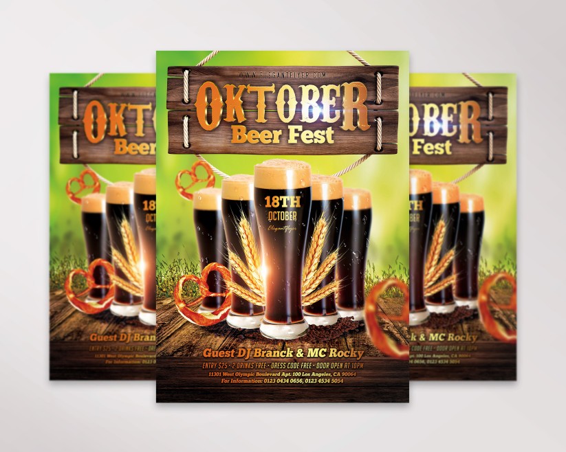 22 Oktober Beer Fest – Flyer PSD Template 22 Oktober Beer Fest – Flyer PSD Template