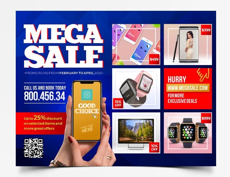 Mega Sale – Premium PSD Flyer Template 027 Mega Sale – Premium PSD Flyer Template 027