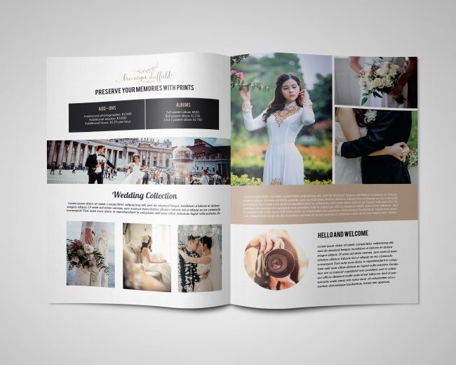 Wedding Photo PSD Premium Bi-Fold Template 2 Wedding Photo PSD Premium Bi-Fold Template 2