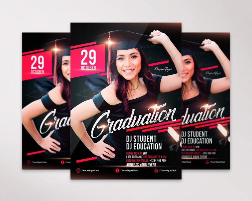 Free Graduation Flyer Template 7 Free Graduation Flyer Template 7