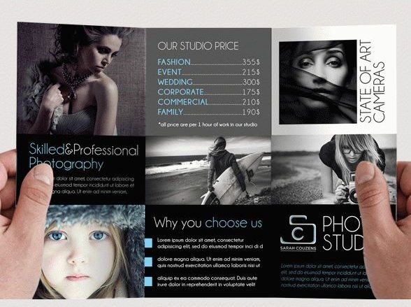 Photographer Free Tri-Fold PSD Brochure Template 5 Photographer Free Tri-Fold PSD Brochure Template 5