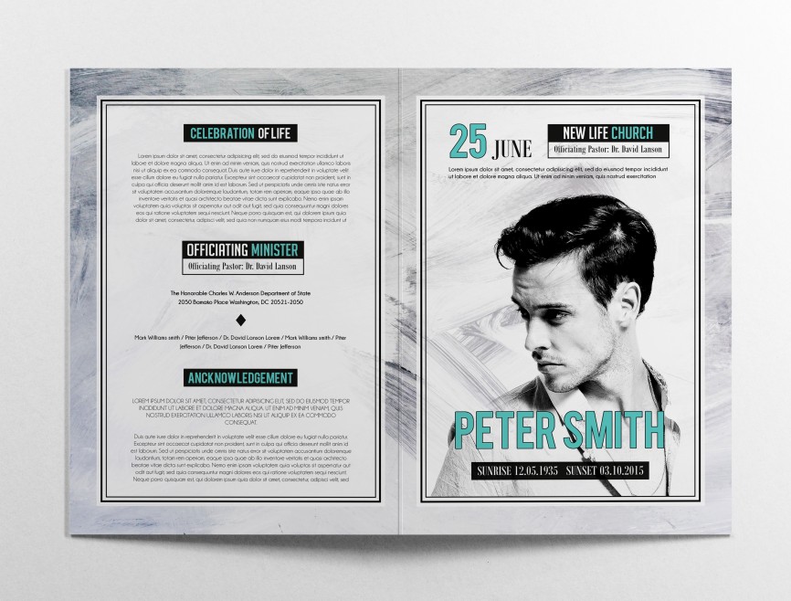 PREMIUM FUNERAL PROGRAM TEMPLATE 027 PREMIUM FUNERAL PROGRAM TEMPLATE 027