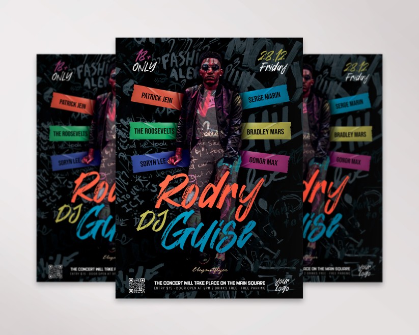 DJ PARTY - FREE PSD POSTER TEMPLATE DJ PARTY - FREE PSD POSTER TEMPLATE