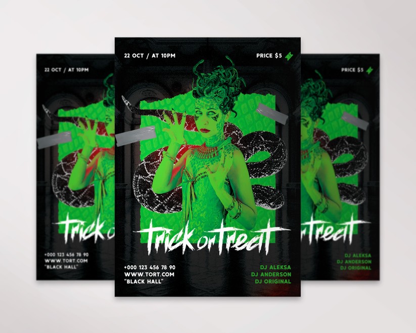 Trick or Treat - Free Flyer PSD Template Trick or Treat - Free Flyer PSD Template