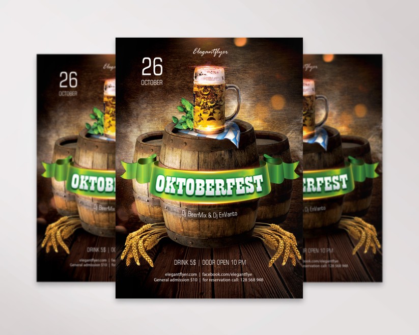 5 October Fest – Free Flyer PSD Template 5 October Fest – Free Flyer PSD Template