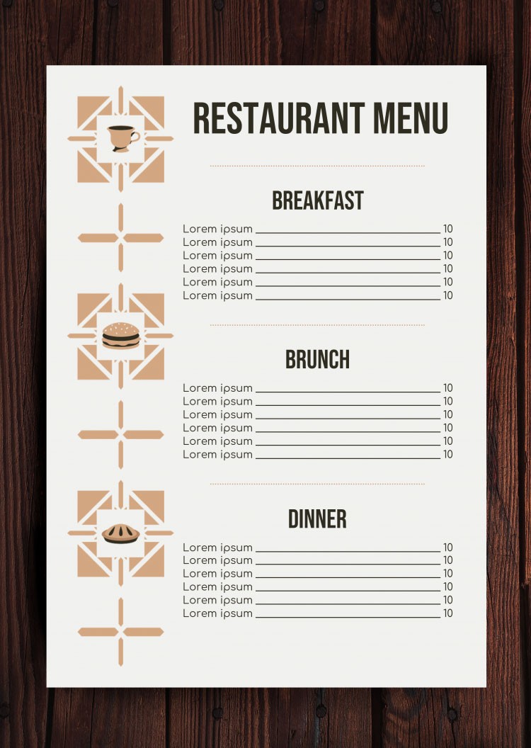 Special Restaurant Menu – free Google Docs template Special Restaurant Menu – free Google Docs template