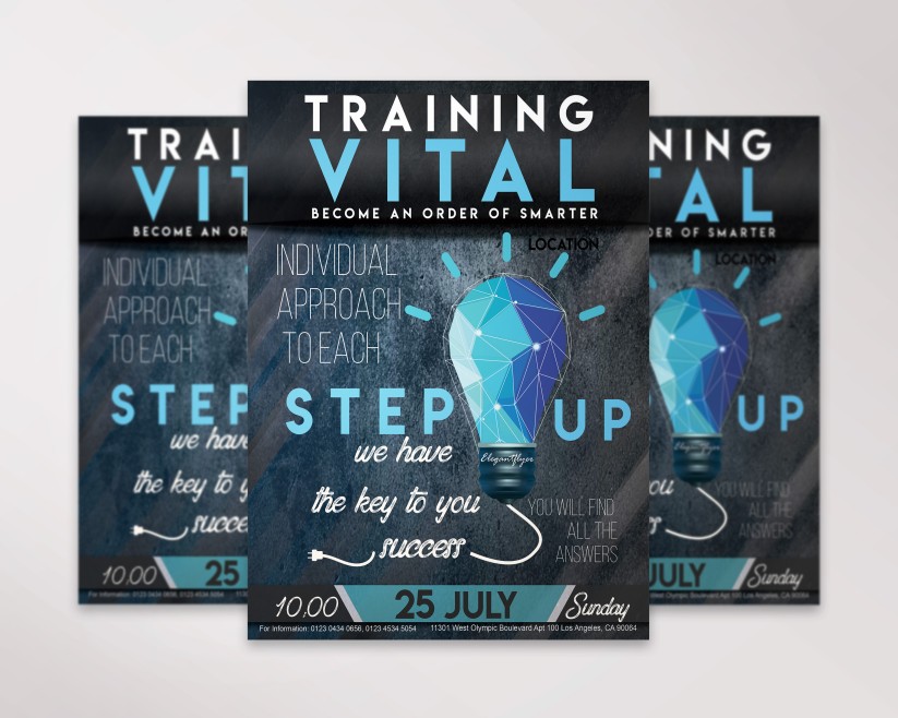 Business Training – Free Flyer PSD Template Business Training – Free Flyer PSD Template