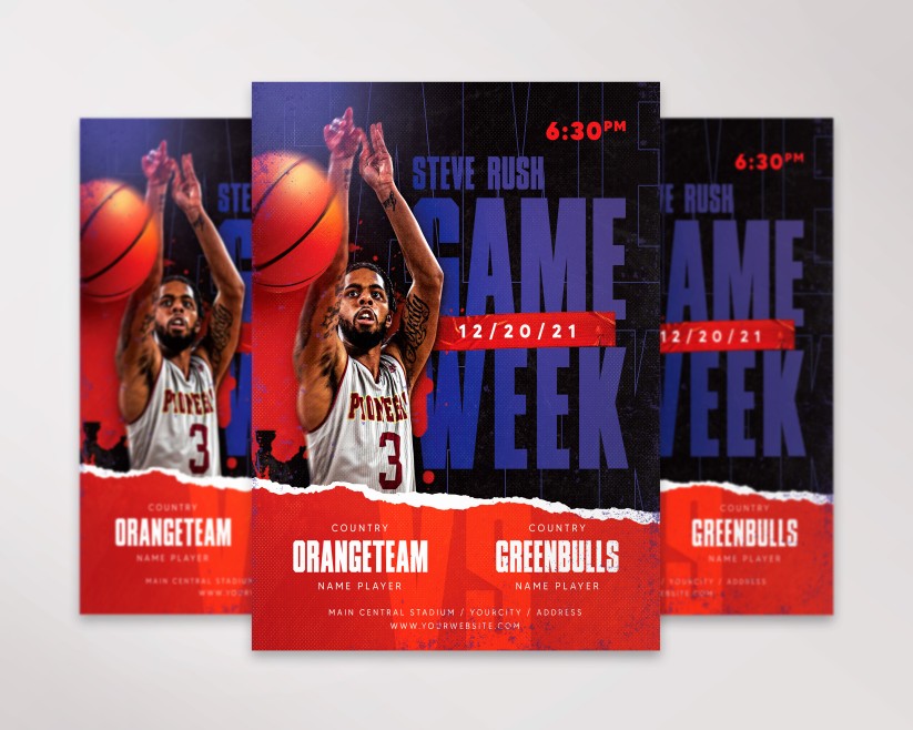 2 Game Week – Free Flyer PSD Template 2 Game Week – Free Flyer PSD Template
