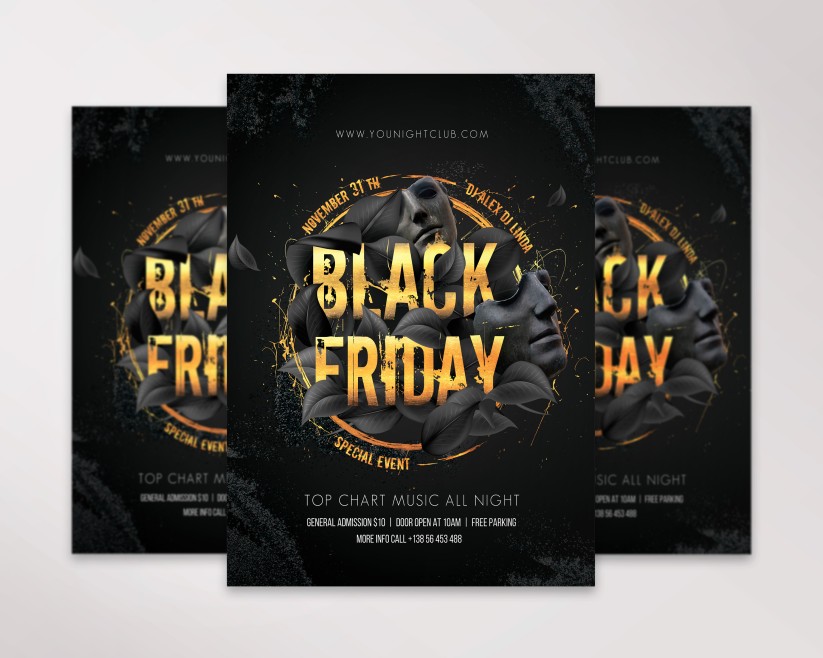 13 Black Friday – Premium PSD Flyer Template 13 Black Friday – Premium PSD Flyer Template