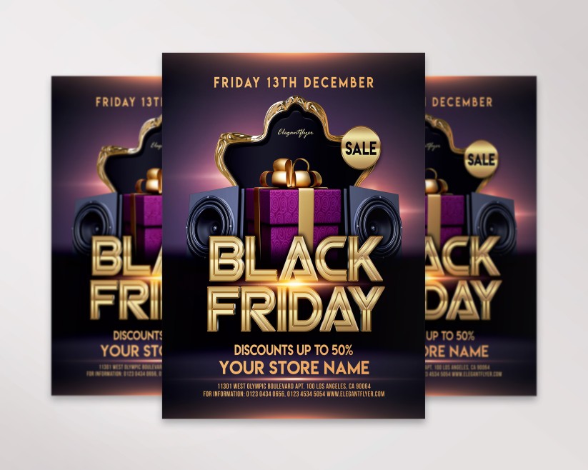 14 Black Friday – Free PSD Flyer Template 14 Black Friday – Free PSD Flyer Template