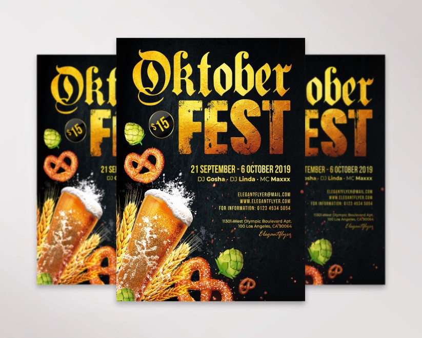 17 Oktoberfest – PSD Flyer Template 17 Oktoberfest – PSD Flyer Template