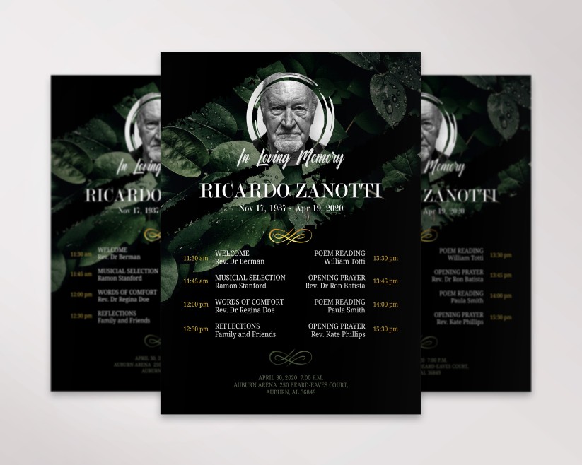 FUNERAL - FREE PSD FLYER TEMPLATE 010 FUNERAL - FREE PSD FLYER TEMPLATE 010