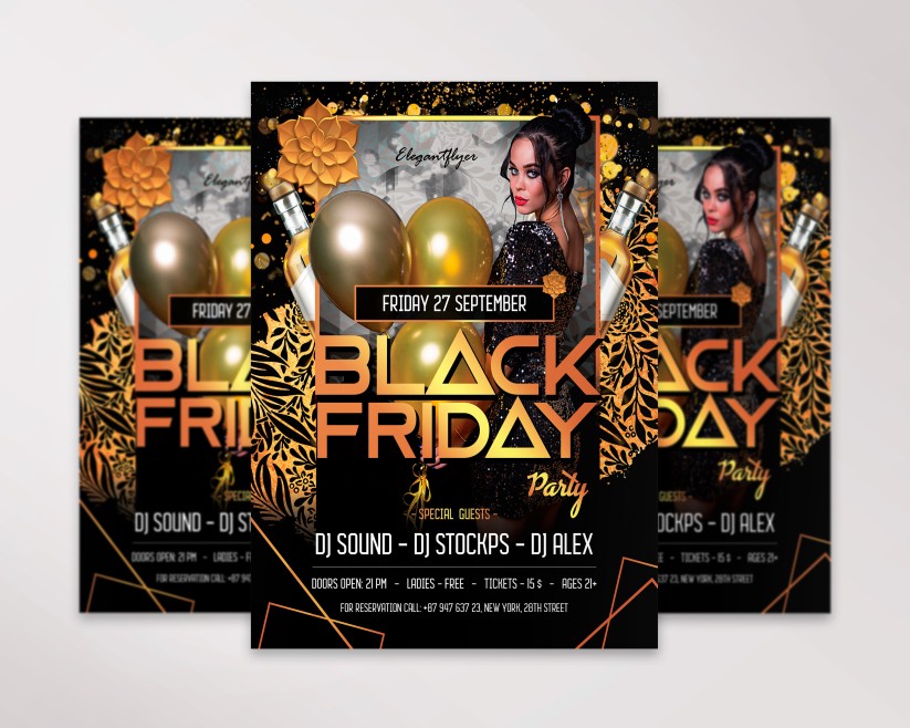 19 Black Friday – Premium PSD Flyer Template 19 Black Friday – Premium PSD Flyer Template