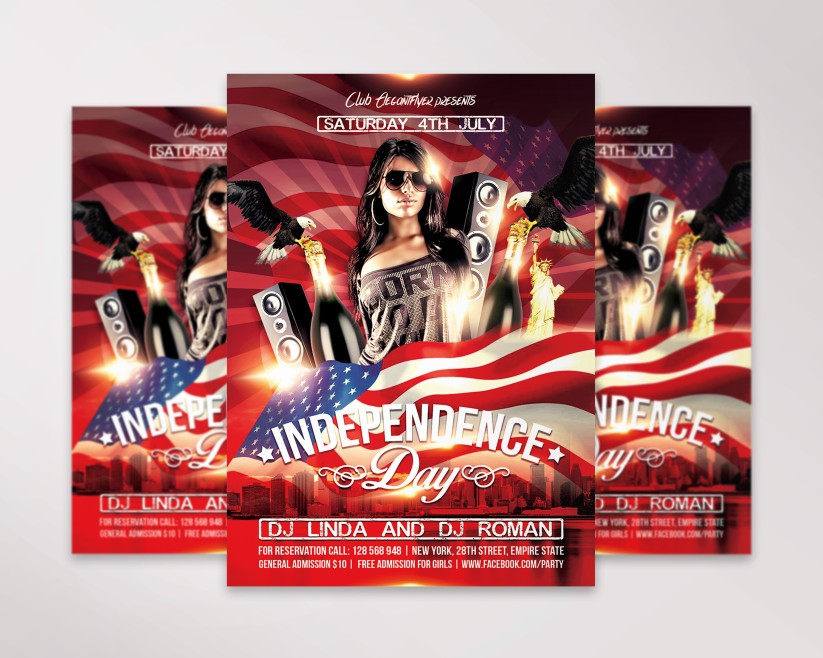 Independence Day Party Flyer Independence Day Party Flyer
