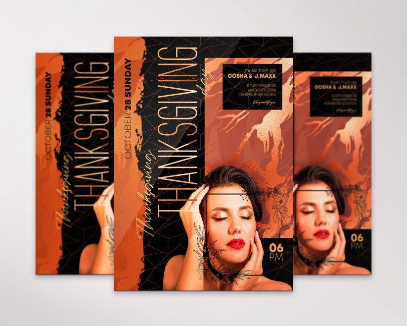 7 Thanksgiving – Free PSD Flyer Template 7 Thanksgiving – Free PSD Flyer Template